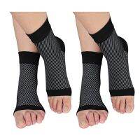 Diagonal stripes compression socks ankle foot ankle joint protection protective copper fiber movement stretch hose plantar fascia socks