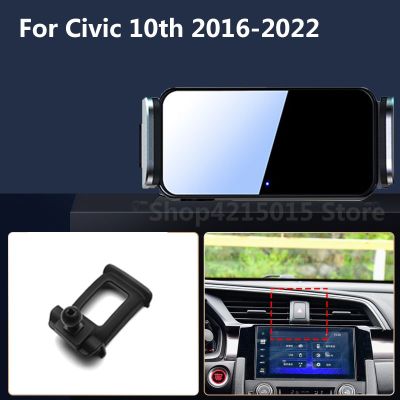 For Honda Civic 2022 11th 10th Car Mobile Phone Holder Rotation Bracket Smart Automatic Clamping Air Vent Mounts Accessories