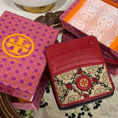 In the summer of 2023, the new tb Chinese style  embroidery literary retro Chinese style gift short clutch purse female card bag.