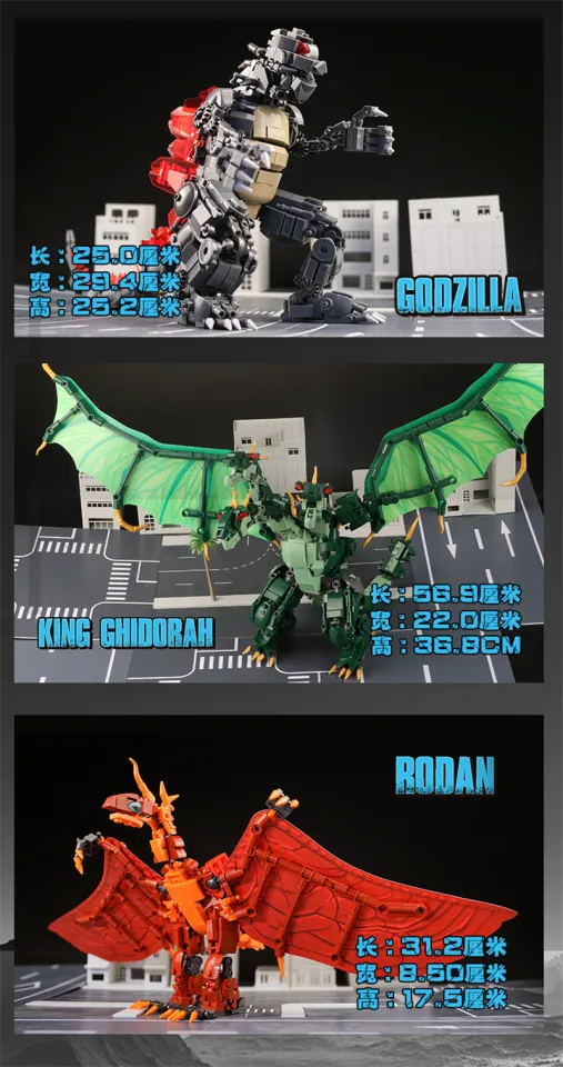 Lego Godzilla: Lego Rodan And Lego King Ghidorah Godzilla,, 60% OFF