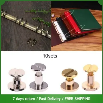 10sets Crafts DIY decoration nail Leather Craft Garment Brass screw Cloth  Button Nail Rivets