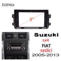 Honxun 9นิ้ว ชุดติดตั้งบนบอร์ด หน้ากากวิทยุ 2din android กรอบวิทยุ สำหรับ suzuki sx4 2005-2013 fiat sedici