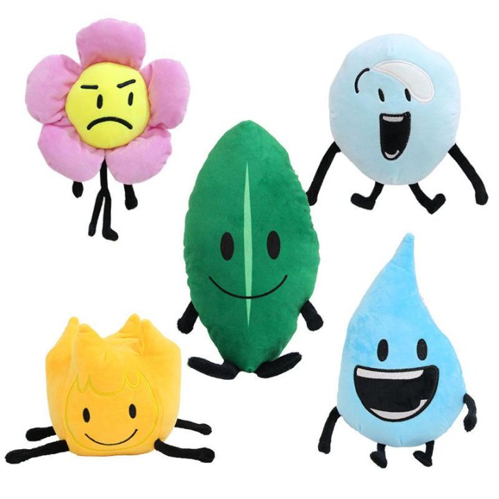 Battle For Dream Island Plush, Cute Cartoon Mini Bfdi Plushies Leaf