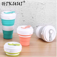 Collapsible Silicone Hot/Cold Cup แก้วน้ำซิลิโคนแบบพับได้ เก็บความร้อน/เย็น 550 ml.