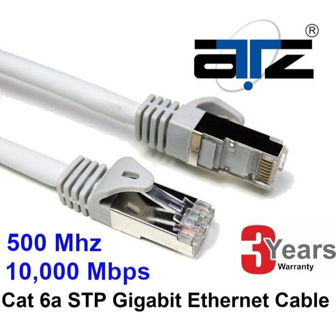 ATZ 5m Cat 6A S/FTP LSZH Gigabit Lan Network Patchcord5M