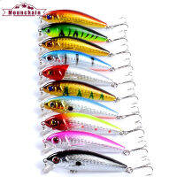 Minnow Fishing Lure Vib 7.2ซม. 8.7G 3d ตา Bionic Hard เหยื่อตกปลาประดิษฐ์อุปกรณ์เสริมสำหรับน้ำจืดน้ำทะเล