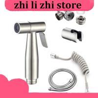 zhilizhi Store Hand Protable Toilet Bidet Sprayer Holder Stainless Steel Handheld Bidet Faucet Bathroom Shower Head Hose Self Cleaning