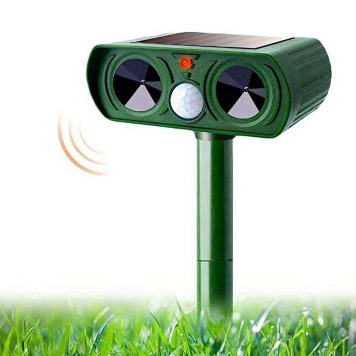 RKNOW Weatherproof Yard Ultrasonic with Motion Sensor Waterproof ...