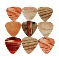 SOACH 50pcs/Lot 0.46/0.71/1.0mm Bass Guitar picks pick instrument Accessories Acoustic ukulele Parts Wood grain style