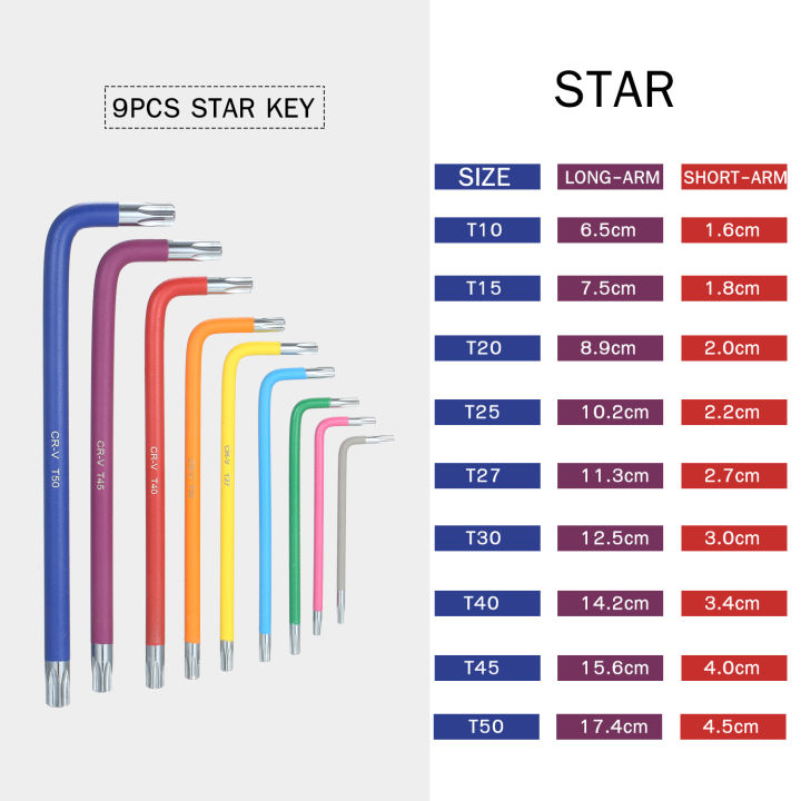 18pcs-multicolour-l-key-set-metric-star-long-arm-ball-end-hex-key-set-chrome-vanadium-steel-industrial-grade-allen-wrench-set-with-holding-case