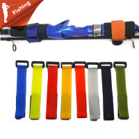 10cs/lot Multicolor Reusable ตกปลา Rod Tie ผู้ถือ Suspenders Fastener Hook Ties เข็มขัดอุปกรณ์ตกปลา-hvfmm7520