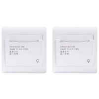 2X with 3 Card Hotel House Guest Room Wall Reader Switch 40A Energy Saving Insert Key for Power