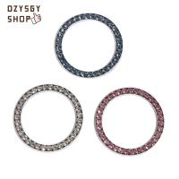 DZYSGY แหวนคริสตัลตกแต่งวงกลมแผ่นครอบสำหรับรถยนต์,40มม./1.57 "หยุดเครื่องยนต์สวิตช์ปุ่มตกแต่งรถเริ่มตกแต่งแหวนเพชรตกแต่งวงกลมวงกลม