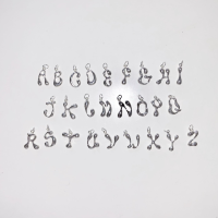 จี้ตัวอักษร- Alphabet สร้อยคอรวมจี้ / จี้ alphabet silver เงินแท้