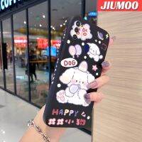 JIUMOO เคสปลอกสำหรับ Samsung M30s M21ลายการ์ตูนแฮปปี้ด็อกดีไซน์ใหม่นิ่มเคสมือถือเคสขอบสี่เหลี่ยมบางลายซิลิโคนเคสนิ่มเคสป้องกันการกระแทก