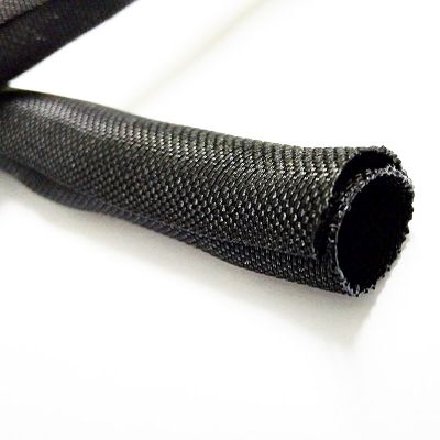 Opening self winding textile sleeve nylon flame retardant woven network management bundle optical fiber wire protection tube 5mm Electrical Circuitry
