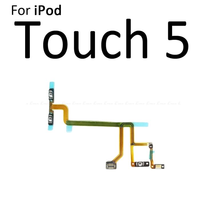 ริบบิ้นสายเคเบิลควบคุมดิ้นกุญแจสวิตช์เพิ่มความดังของปุ่มปุ่มเปิดปิดสำหรับ-ipod-touch-2-3-4-5นาโน6-7ส่วนซ่อม