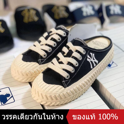 〖ของแท้พิเศษ〗รองเท้าผ้าใบ MLB NY Play Ball origin Mule YorK Yankees Shoes Mens and Womens Canvas Shoes 3AMUUA11N รองเท้าวิ่ง รองเท้าผ้าใบกีฬา