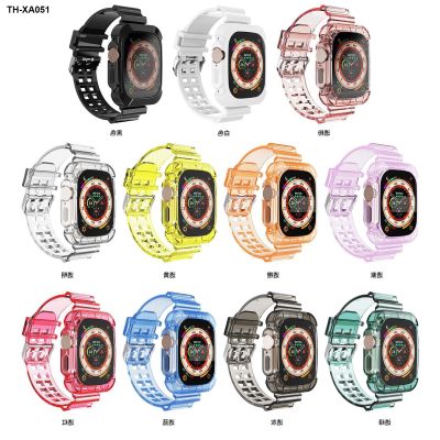 ✨ (Watch strap) Applicable to apple watch transparent strap iwatch see-through glacier with