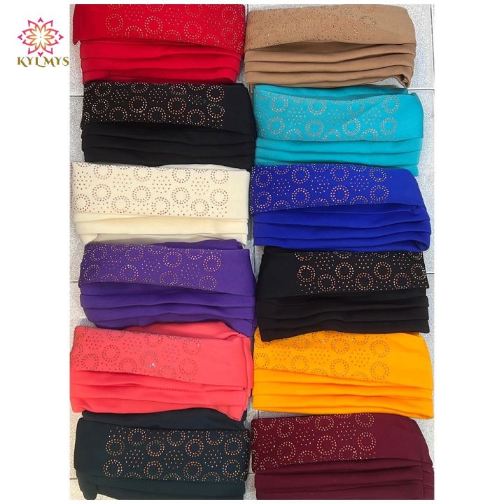 yf-wholesale-fashion-muslim-female-turban-hat-bonnet-elastic-fabric-hot-rhinestone-solid-indian-beanie-hair-bonnets-cap-for-women