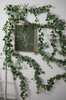 【CC】 Artificial Eucalyptus Garland Silk Vines Fake Wreath for Wall Room Garden Wedding