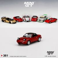 MINI GT 1:64 Mazda Miata MX-5 (NA) Alloy Die-Cast Model Car Headlight Up -Classic Red