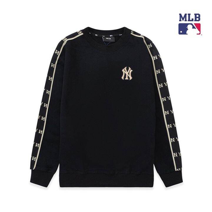 พร้อมส่ง-mlb-ny-เสื้อกันหนาว-คอกลม-แขนยาว-ผ้าฟลีซ-ปักลาย-แฟชั่นใหม่-เสื้อสเวตเตอร์