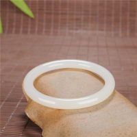 Hot selling natural hand-carve WhiteJade Bangle52-64mm Bracelet fashion Men Women Luck Gifts Amulet for