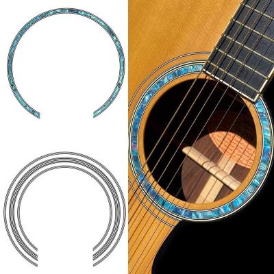 Guitar Sound Hole Wheel Flower 3D Mouth Wheel Flower Decorative Decal Self-adhesive Mouth Wheel Flower Guitar Bass Accessories