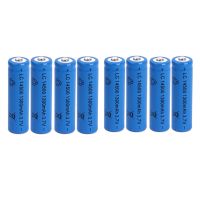 8ชิ้น/ล็อตขนาดใหญ่3.7V 1300MAh ชาร์จใหม่ได้14500ลิเธียมชาร์จใหม่ได้สำหรับไฟฉาย