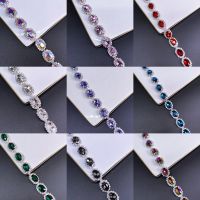 Mixed Color Oval Glass Crystal Rhinestone Cup Chain Sew On Wedding Dress Belt Dance Clothes Shoes Bags Trim DIY Accessorie