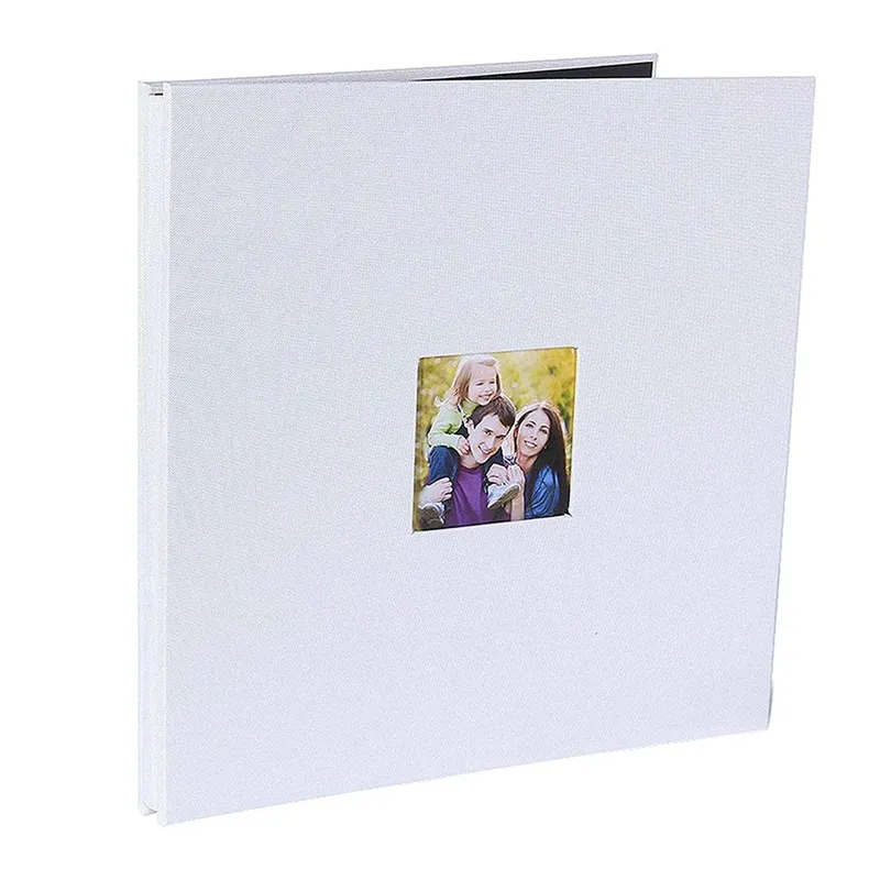 Self Adhesive Scrapbook Photo Album 3x5 4x6 5x7 6x8 8x10, AIOR Magnetic Scrapbook Album Linen Hardcover 40 Pages with 2 Metalic Pens for DIY Baby