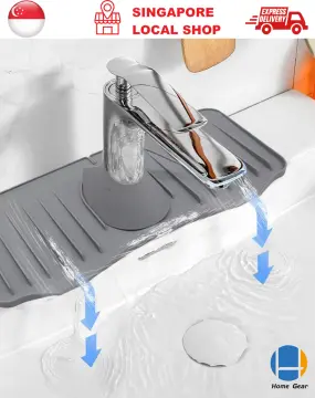 Faucet Splash Guard Pad Drying Water Splash Pad Silicone Mat Sink Kitchen  Faucet