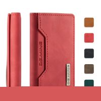 Magnetic Detachable Leather Wallet Case with Card Holder