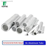 ☞┇ 5/10Pcs GL Aluminum Wire Cable Hole Passing Connecting Sleeve Tube Ferrule Lug Connector Crimp Terminal GL-10/16/25/35/50/70mm2