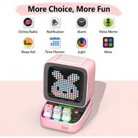 App ควบคุมหน้าจอด้านหน้า Divoom Ditoo R Art นาฬิกาปลุก DIY จอแสดงผล LED Board Gaming อะไรแบบพกพา Speakers