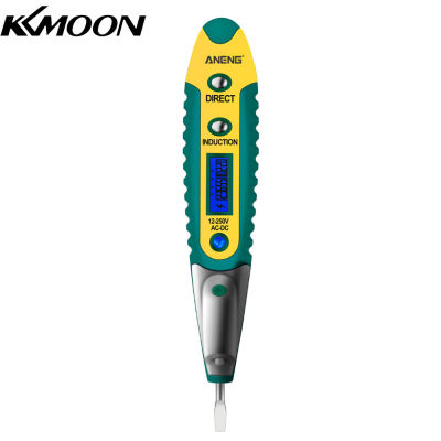 KKmoon ปากกาทดสอบ VD700 Ac/dc 12-250V,ปากกาทดสอบแรงดันไฟหน้าจอ LCD ดิจิตอลเครื่องทดสอบแรงดันไฟฟ้าปากกาไขควงไฟฟ้ามัลติฟังก์ชั่นป ไขควงเช็คไฟ แท้