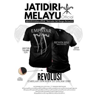 New Fashion[Ready Stock] REVOLUTION Baju Tanah Malaya Tawhid TShirt Roundeck Cotton Malaysia Men Women Unisex 2023