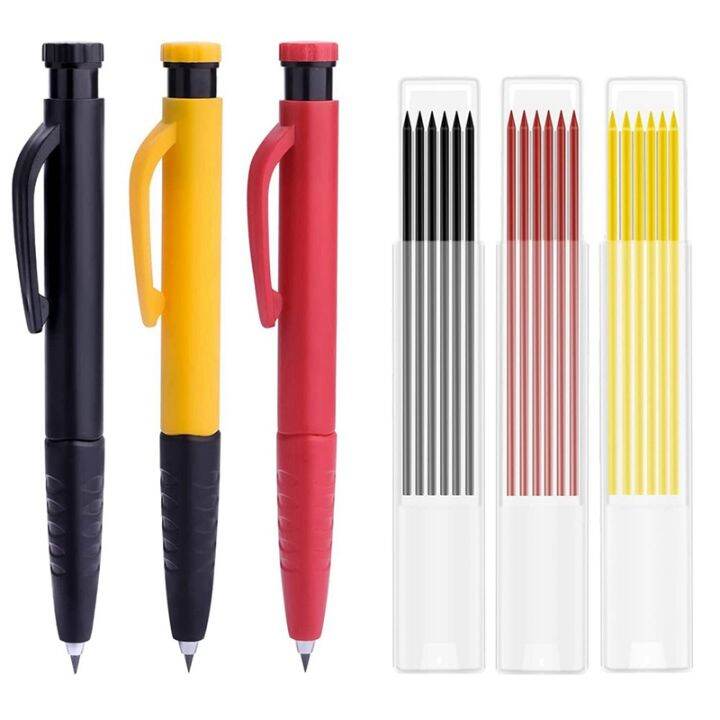 Pencils for Carpenters,Solid Woodworking Pencils Mechanical Carpentry