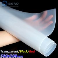 ▦﹊♗ 500x500mm Transparent/Black/Red Silicone Rubber Sheet High Temperature Resistance Food Grade Silica Gel Plate