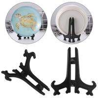 Wholesale # 3 In/4 In Plastic Art Display Plate Stand Pictures Holder Clear Easel Bowls Frames K5O0