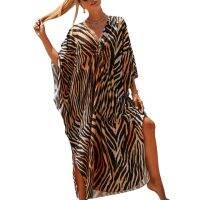 FN946N Women Beachwear Turkish Kaftans Long Swimsuit Cover up Caftan Beach Dress