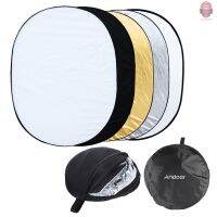 NEW Andoer 35" * 47" / 90 * 120cm Oval 5 in 1 (Gold, Silver, White, Black, Translucent) Multi Portable Collapsible Studio Photo Photography Light Reflector