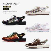 Hand-woven Summer Mens Beach Sandals Man‘s Outdoor Water Sport Sneakers Male Walking Swimming Open Toe Braided Rope Casual Shoes House Slippers