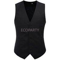 Herren Anzugweste Elégant Slim Fit Basic Weste Stilvoll Herrenweste Für Hochzeit Business Steamunk Gilet Costume Vest for Men