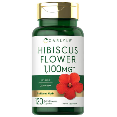 Carlyle Hibiscus Flower Extract 1100mg | 120 Capsules