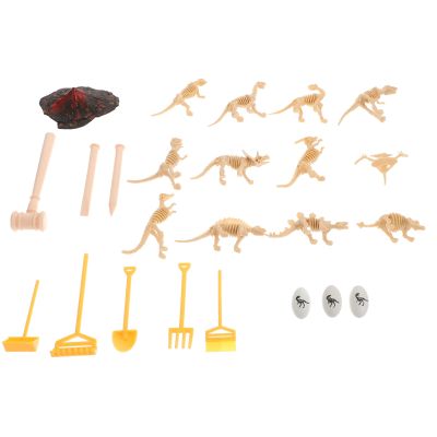 Dinosaur Kit Dino Dig Bone Excavation Fossils Skeleton Sand Bones Archeological Digging Fossil Science Model Toys Stem Discovery