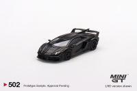 MINI GT No.502 Lamborghini LB-Silhouette WORKS Aventador GT EVO Matte Black LHD MGT00502-L