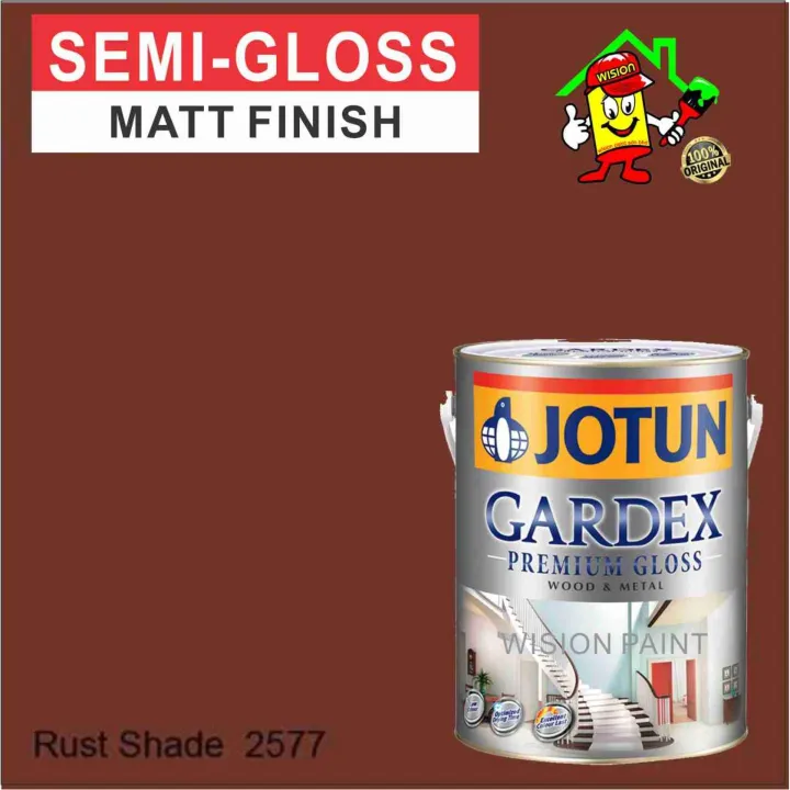 GARDEX 5L - 2577 Rust Shade • Jotun • Semi Gloss Finish • Wood and ...