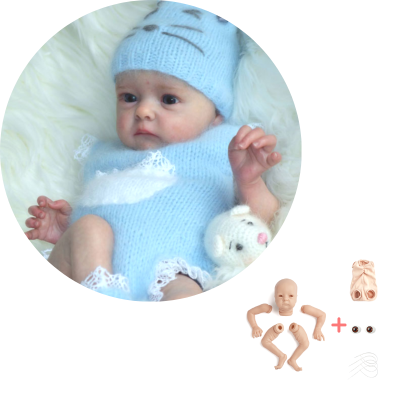 202117 Inch Kit Tink Reborn Baby Doll Kit Leighton Rose Baby Molds Vinyl Blank Unpainted Unassembled Kit Handmade Reborn Doll Kit